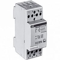 Модульный контактор  ESB24 4P 24А 400/12В AC/DC |  код.  GHE3291102R1004 |  ABB
